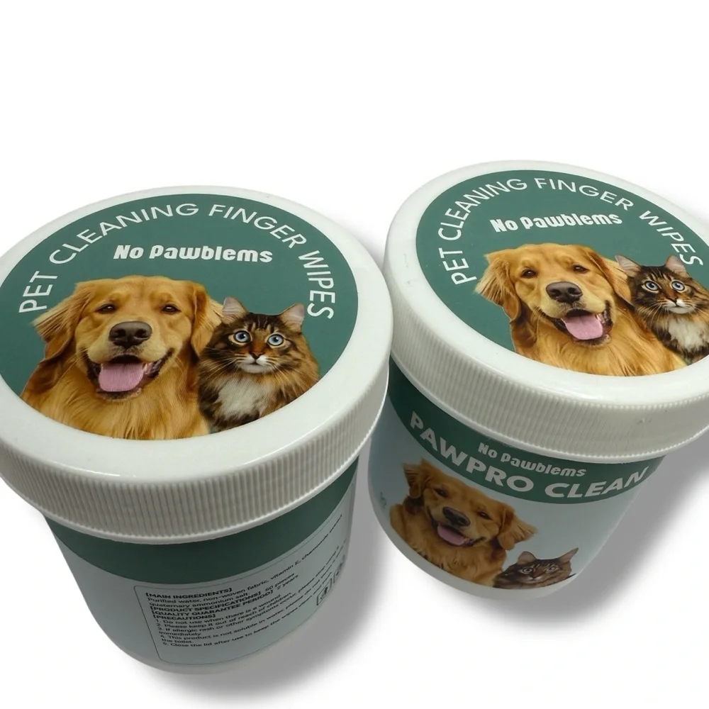 2x Ear Cleaner Finger Wipes 50 Count Dog & Cat Grooming Kit Itch Relief -100 Pcs